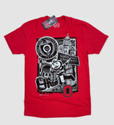 Red OSU Landmark Collage T Shirt