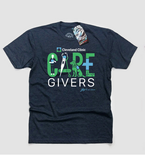 Cleveland Clinic Caregivers Navy T Shirt