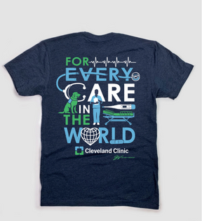 Cleveland Clinic Caregivers Navy T Shirt