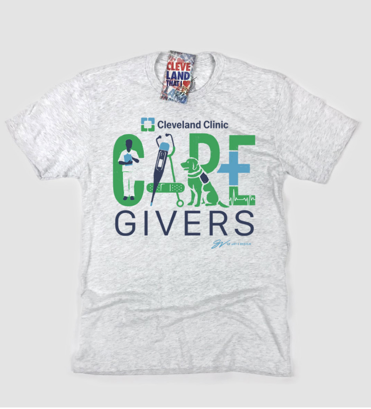 Cleveland Clinic Caregivers White T Shirt