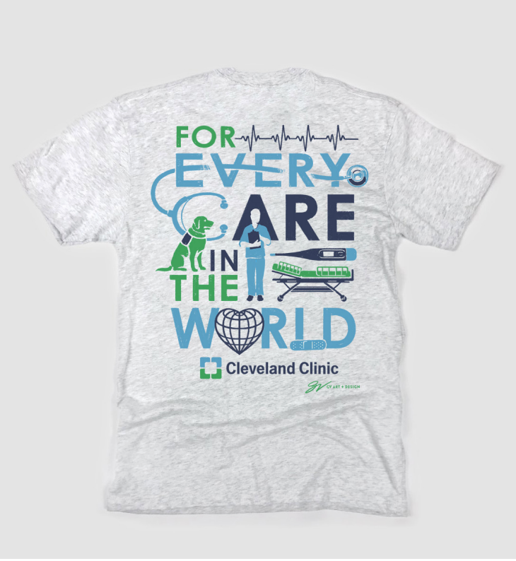 Cleveland Clinic Caregivers White T Shirt