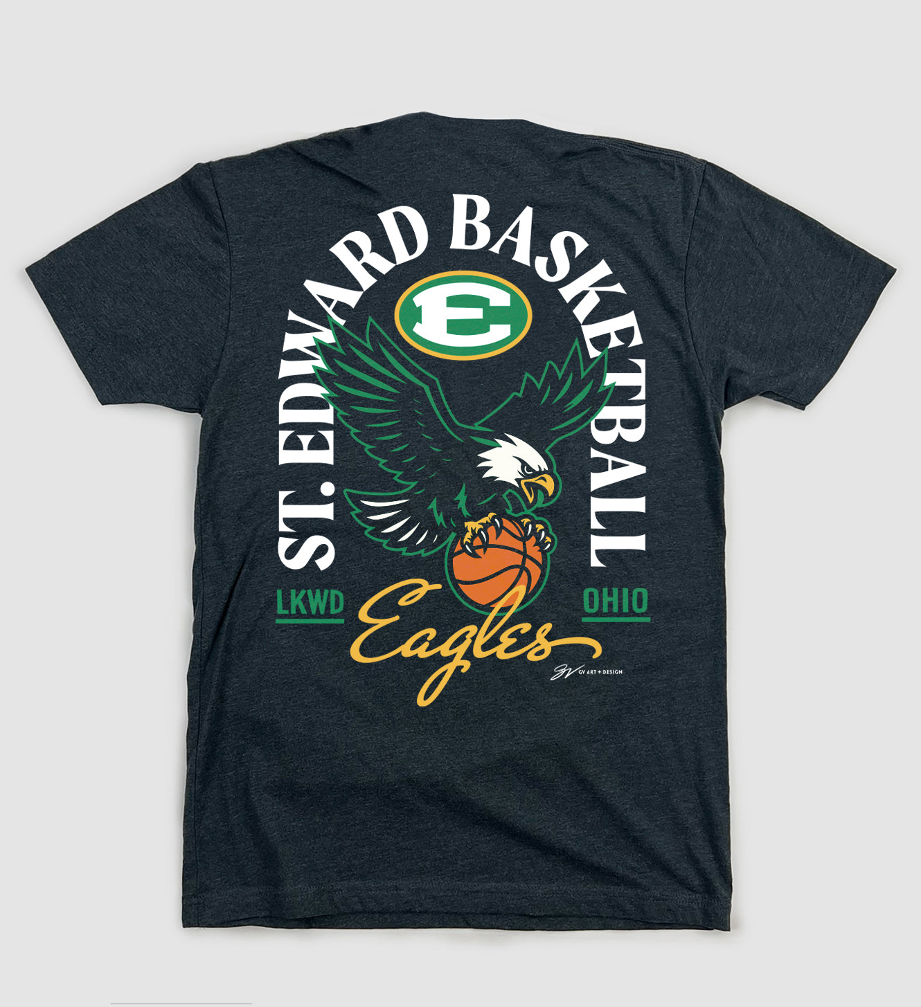 St. Edward Eagles Bold Back T shirt