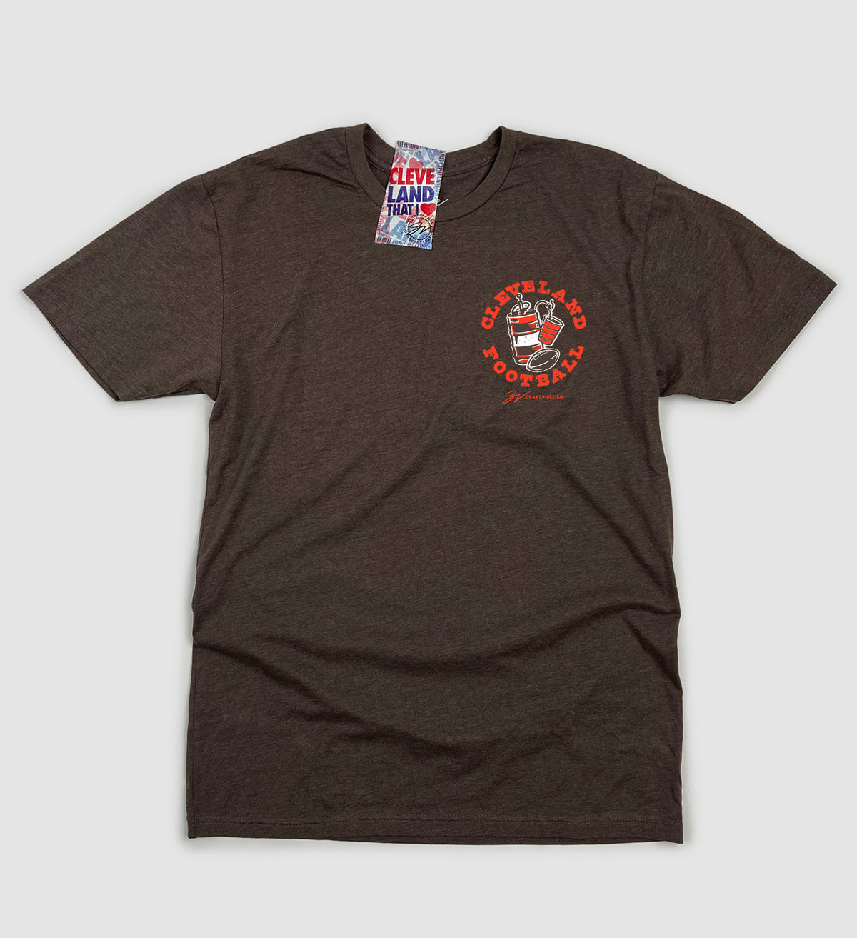 Brown Bottoms Up Sunday Funday T Shirt