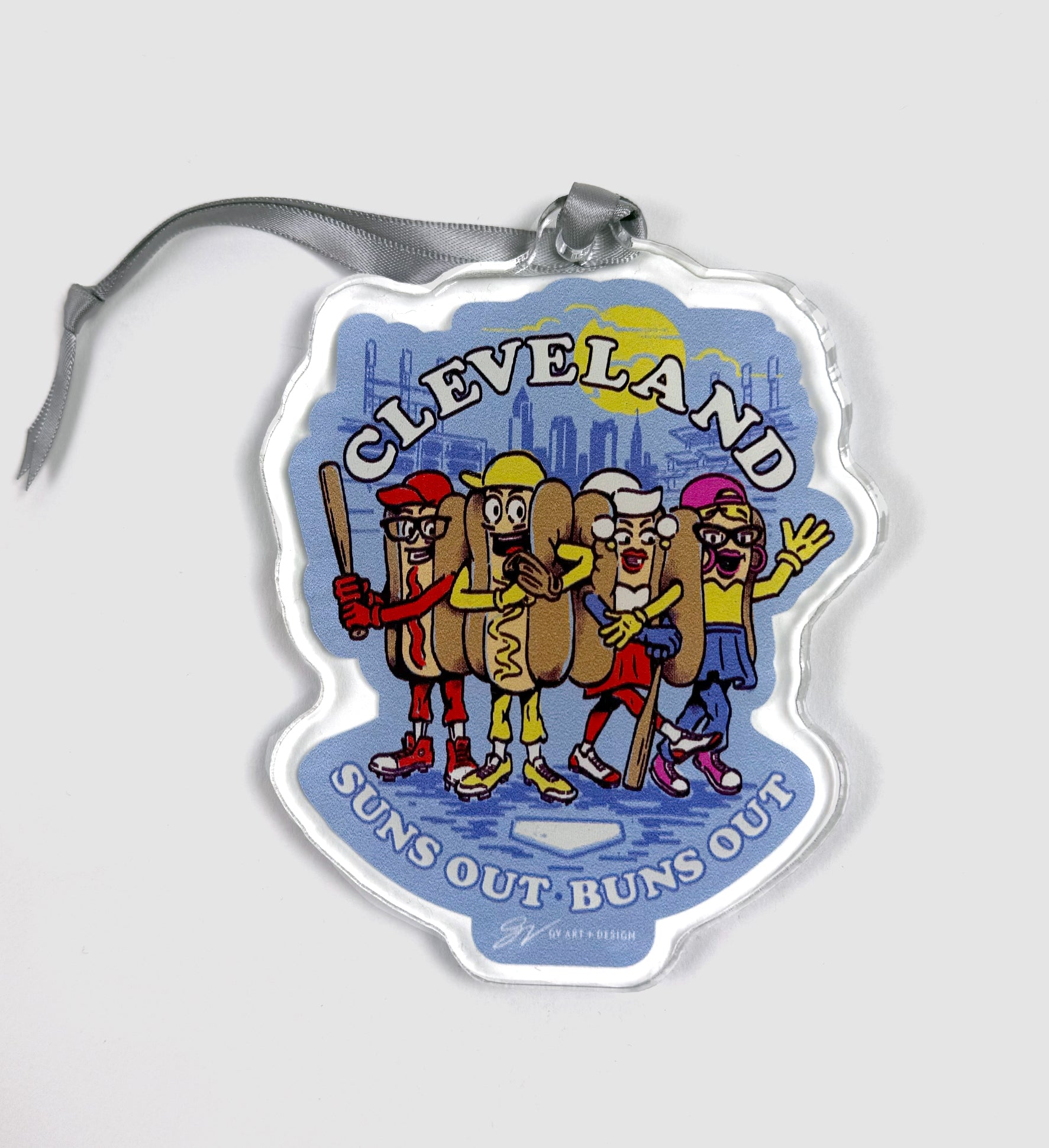 Suns Out Buns Out Clear Ornament