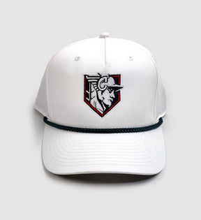 Cleveland Baseball Statue White Rope Hat