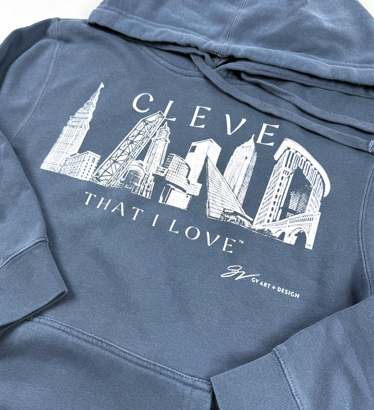 Cleveland LANDmarks Slate Hooded Sweatshirt