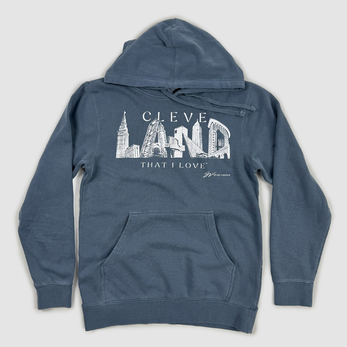 Cleveland LANDmarks Slate Hooded Sweatshirt