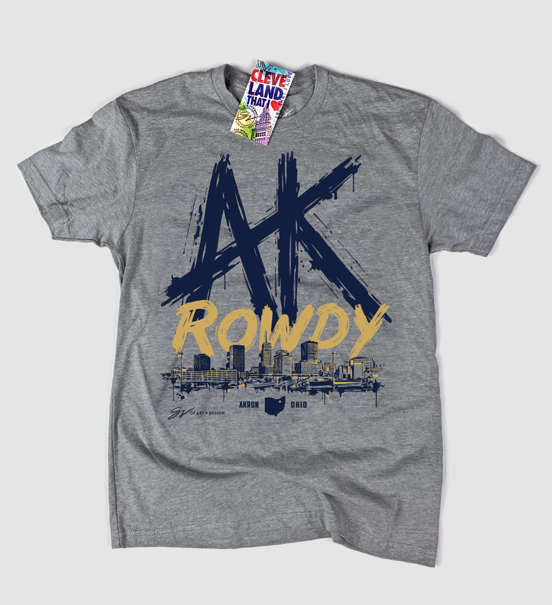 AK Rowdy Akron Ohio T shirt