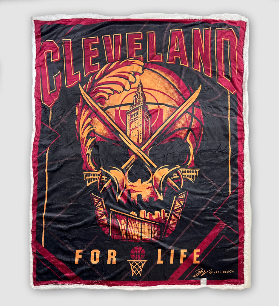 Cleveland Basketball For Life Blanket