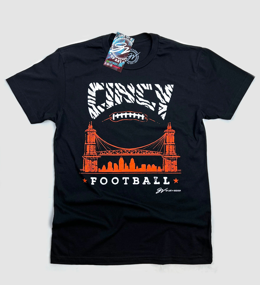 Cincinnati Football Bridge T shirt