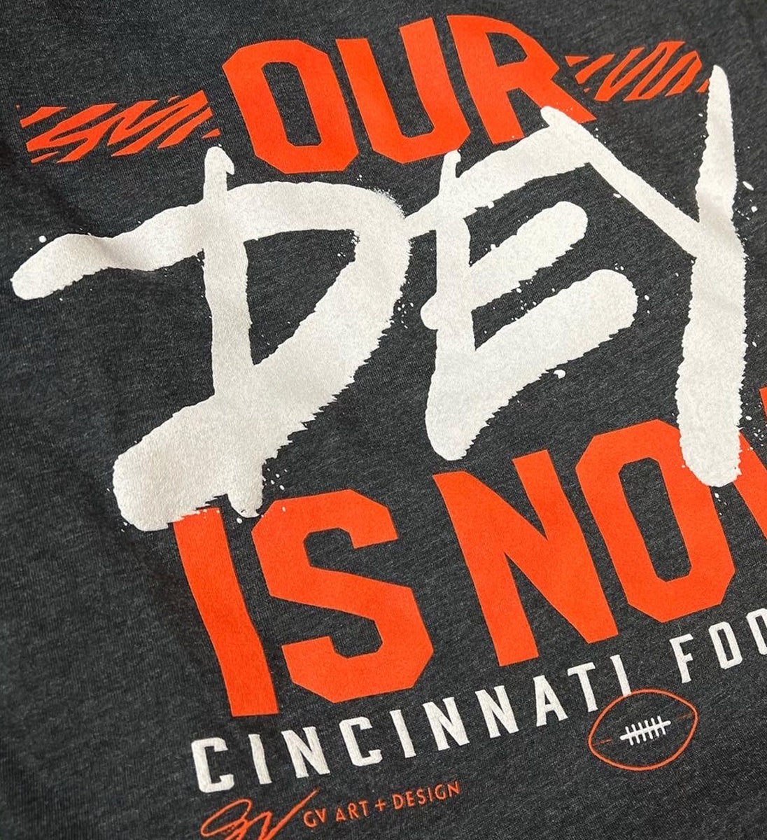 Our Dey Is Now Football Hooded Sweatshirt