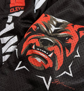 Brown CleveLAND Football Dawg Mesh Shorts