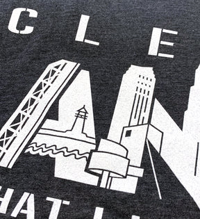 Cleveland LANDmarks T shirt - Charcoal
