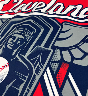Custom Navy Cleveland Baseball Zip Up