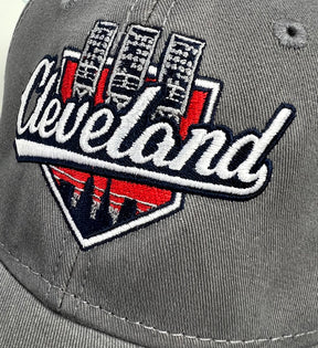 Cleveland Baseball Lights Grey Dad Hat