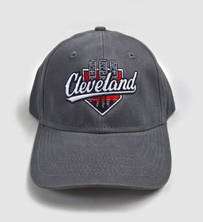 Cleveland Baseball Lights Grey Dad Hat