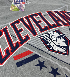 Cleveland Baseball Triangle Statue Logo T shirt