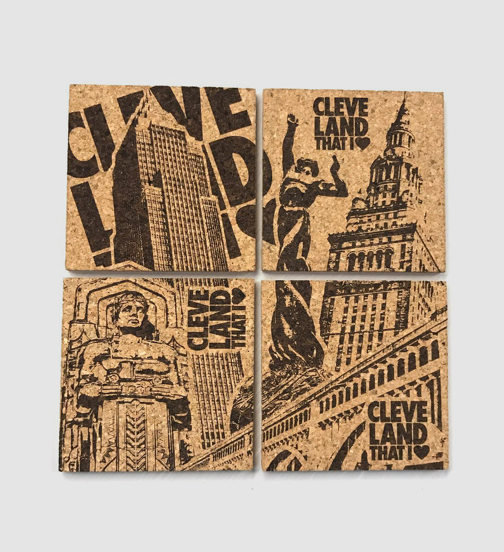 Cleveland City Coasters (4 Pack)