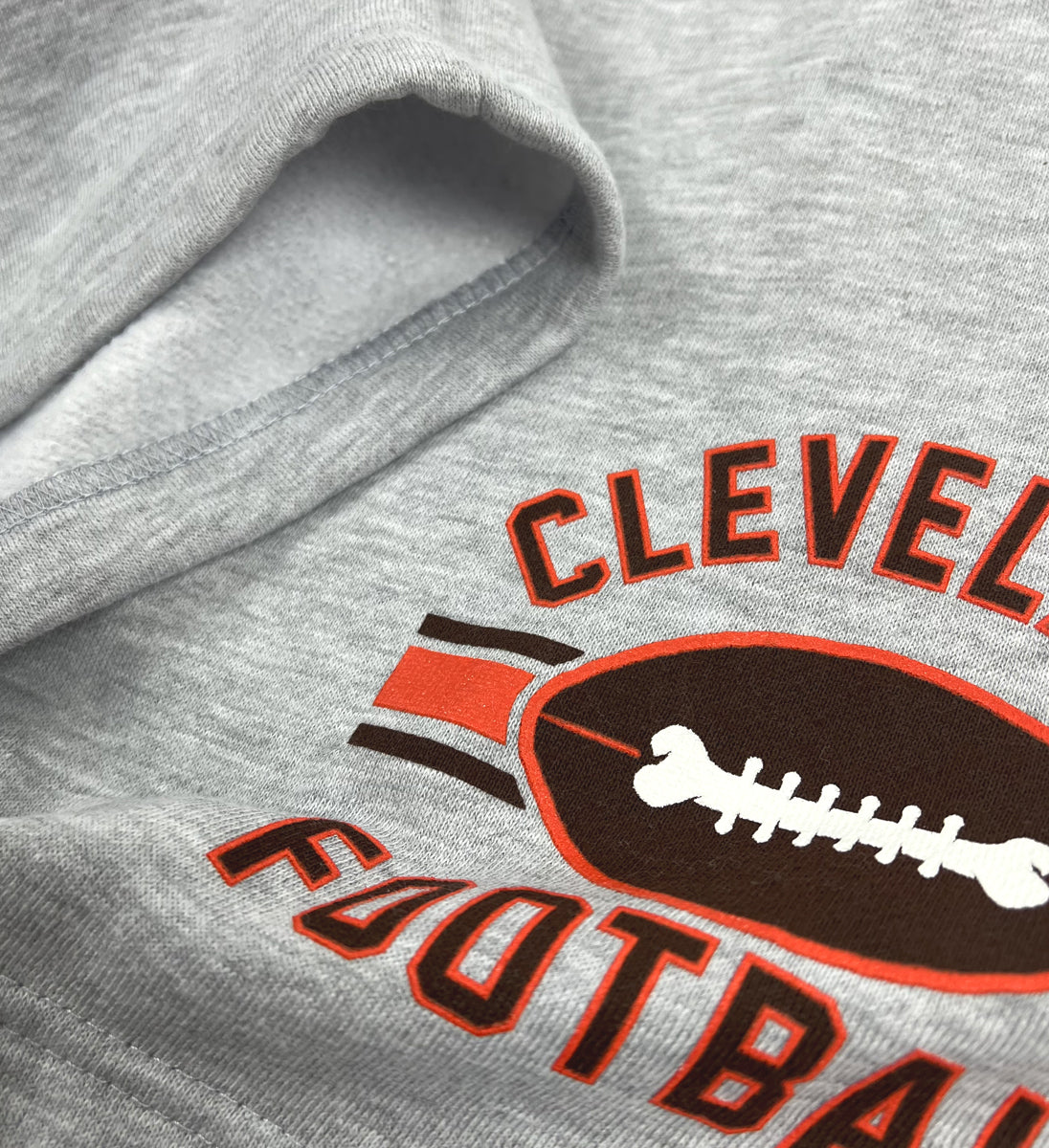 Cleveland Football Stripe Sweat Shorts with Pockets