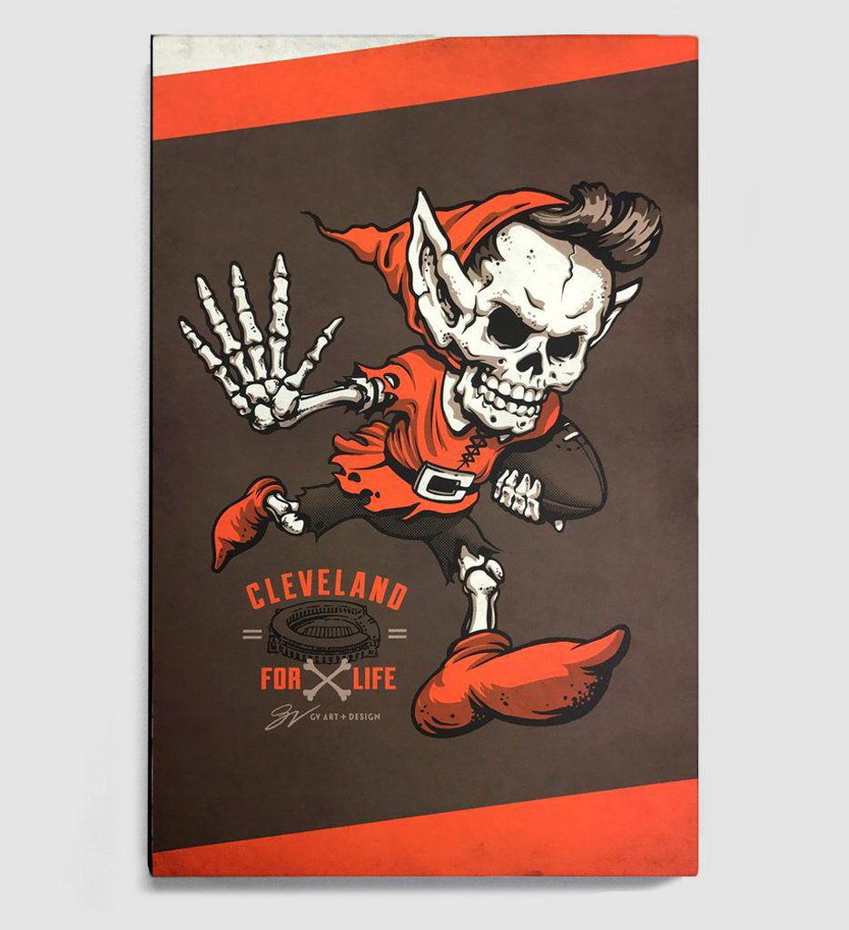 Cleveland Football For Life Canvas Print