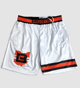 Cleveland CB Stripe White Shorts