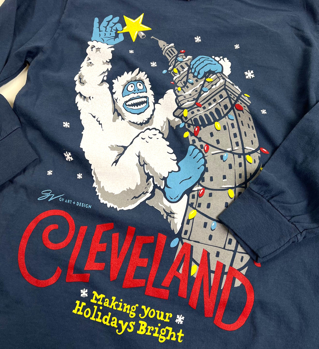 Cleveland Making Your Holidays Bright Long Sleeve