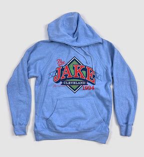 "The Jake" 1994 Vintage Blue Hooded Sweatshirt