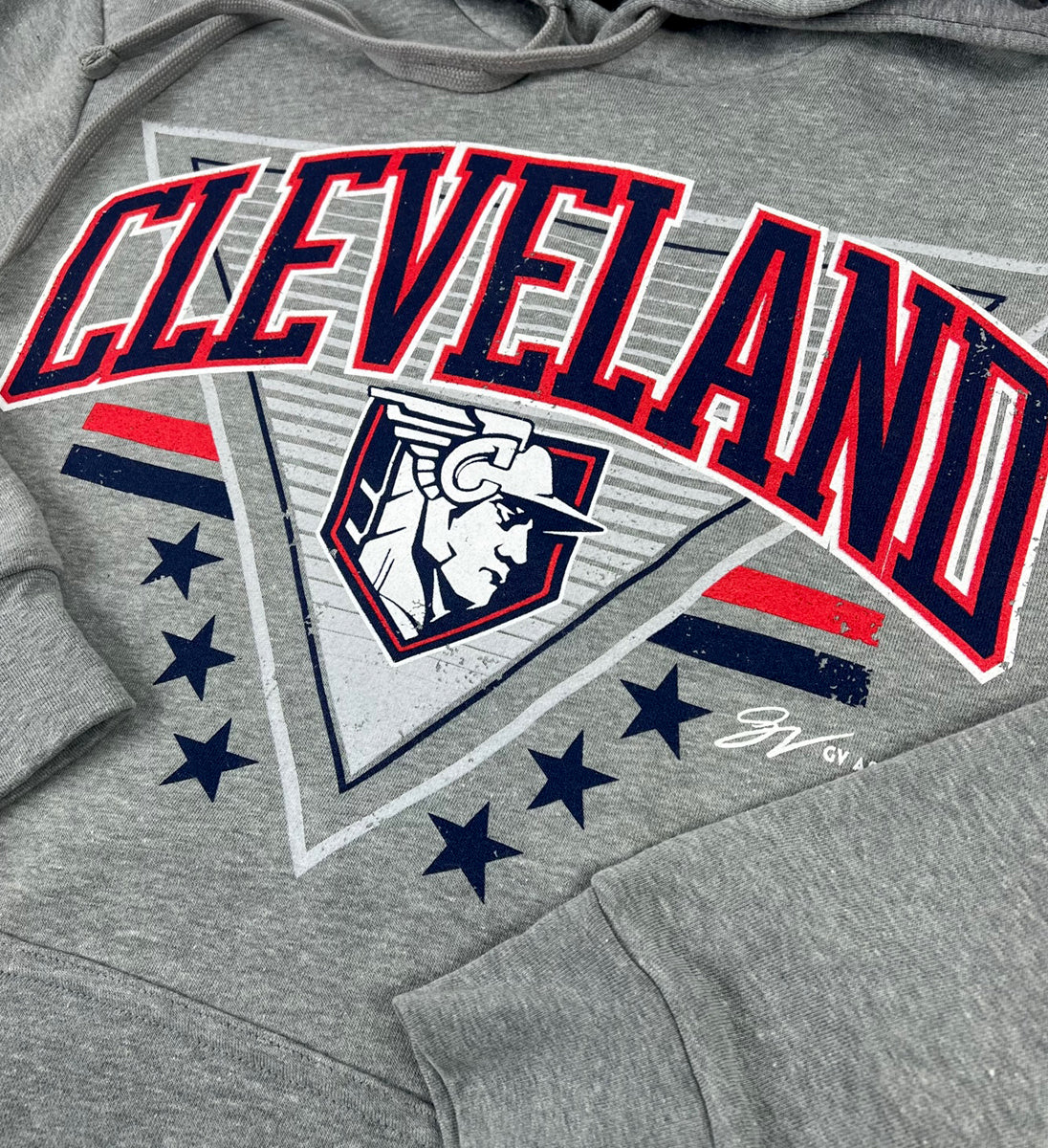 Cleveland Baseball Triangle Statue Hooded Sweatshirt