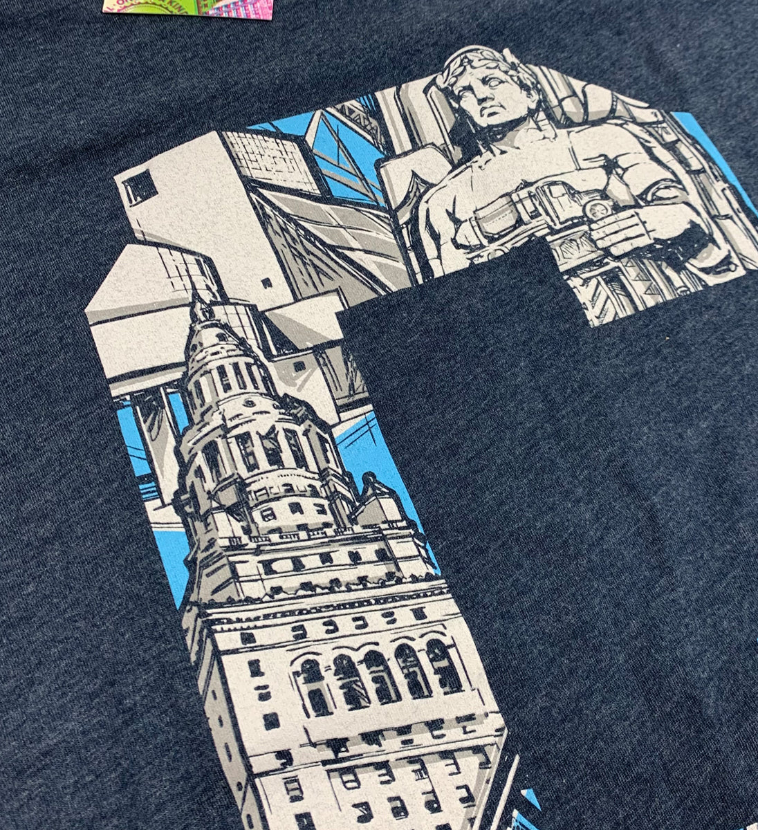 Navy Cleveland C City Graphic T shirt