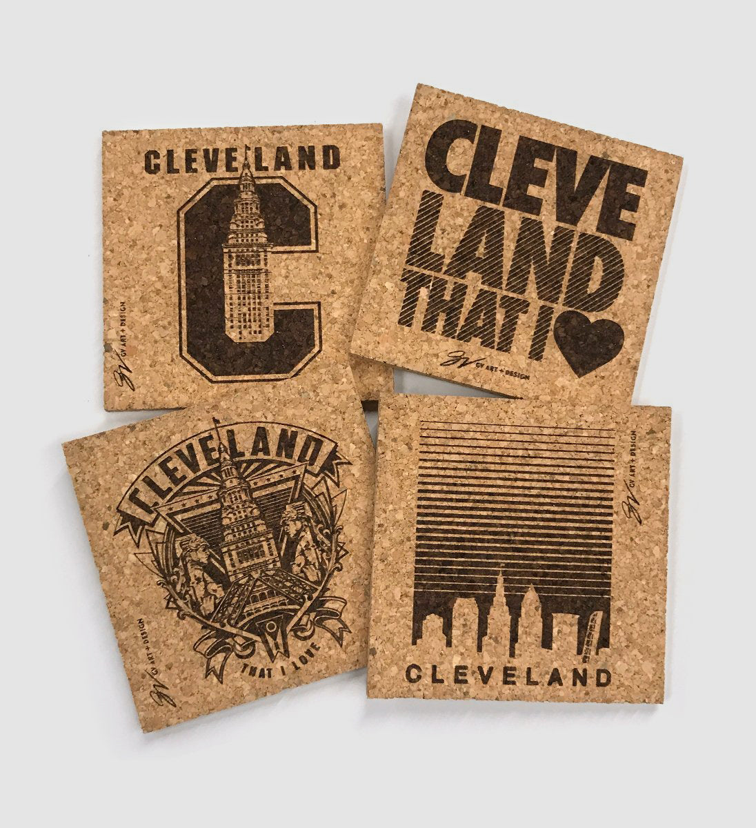 Cleveland City Coasters (4 Pack)