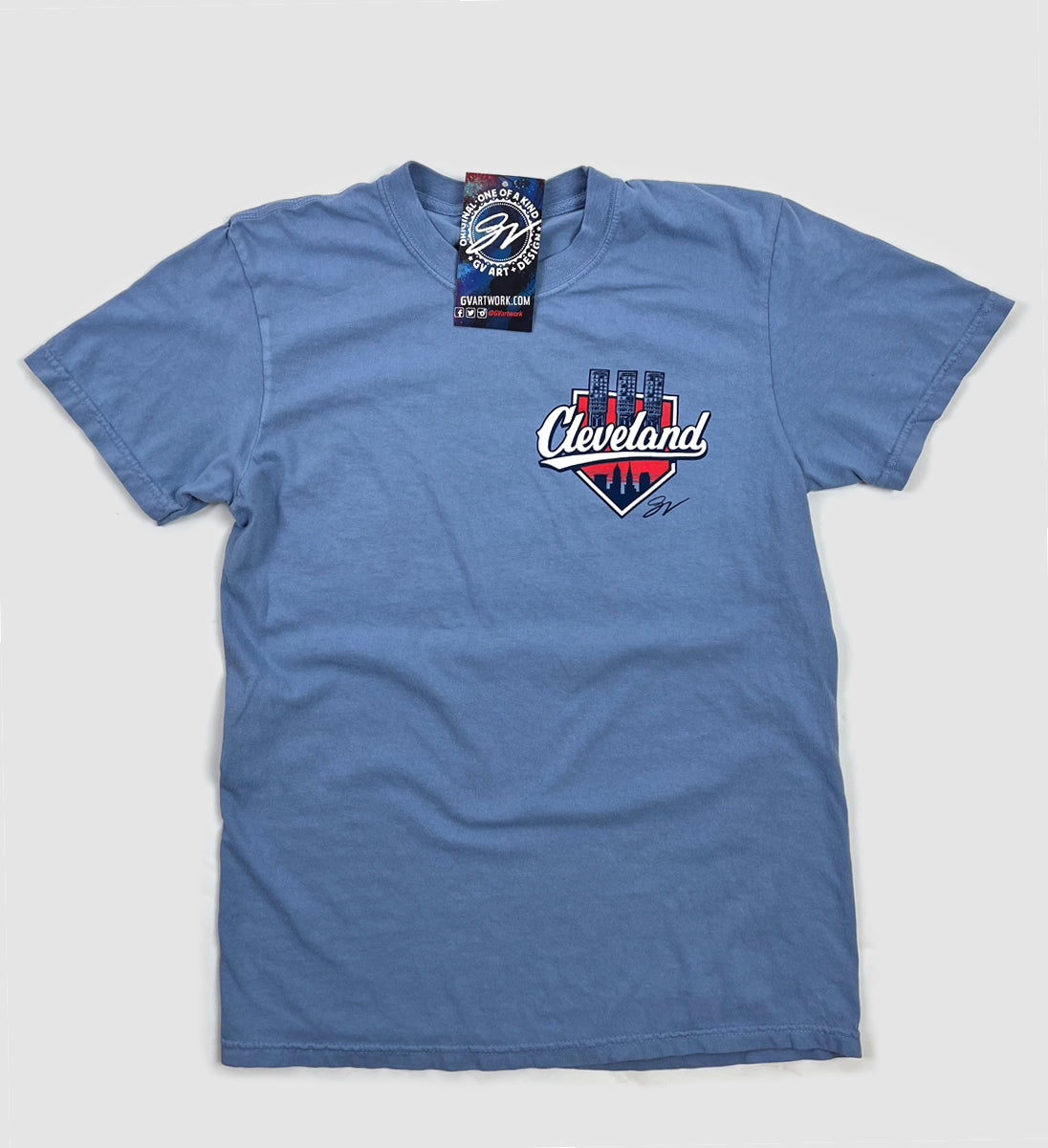 Upcycled Patchwork Cleveland Indians Baseball Shirt 