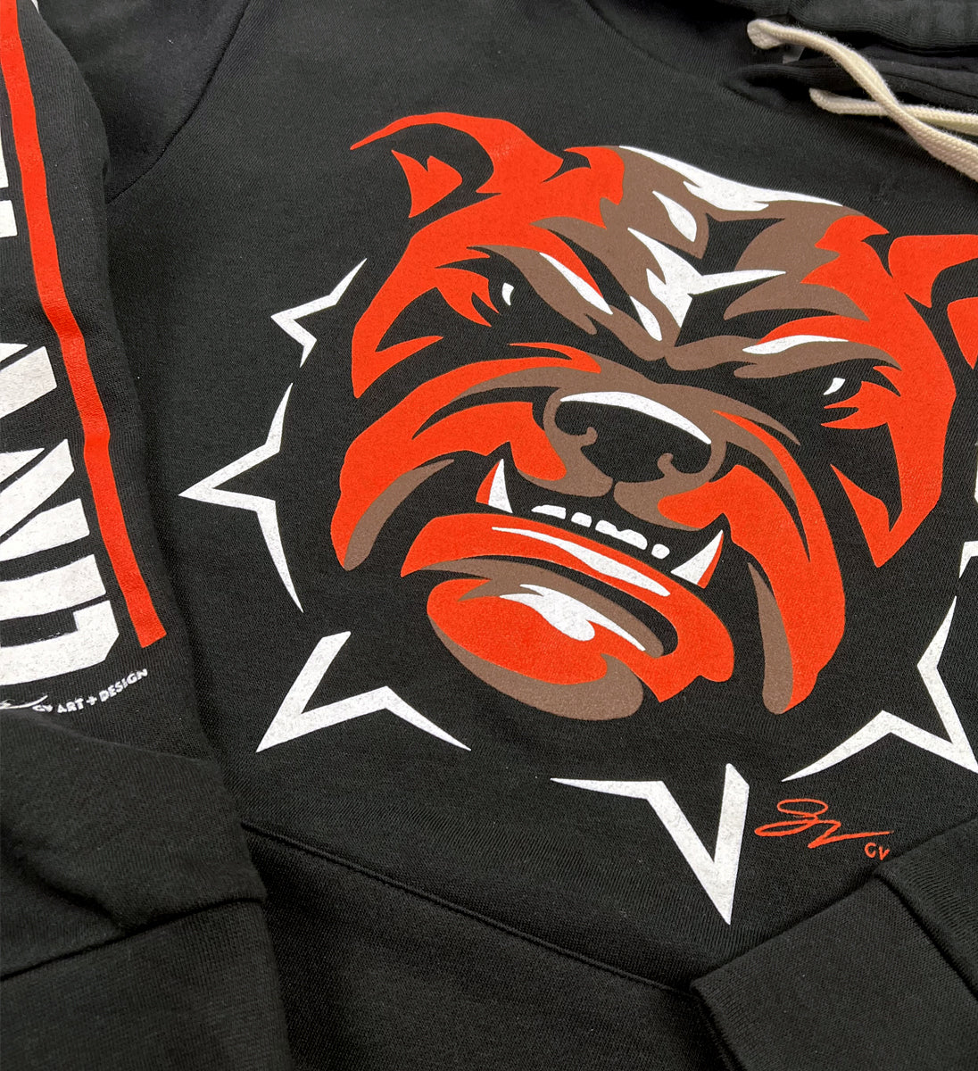 Cleveland Football Dawg Hooded Sweatshirt