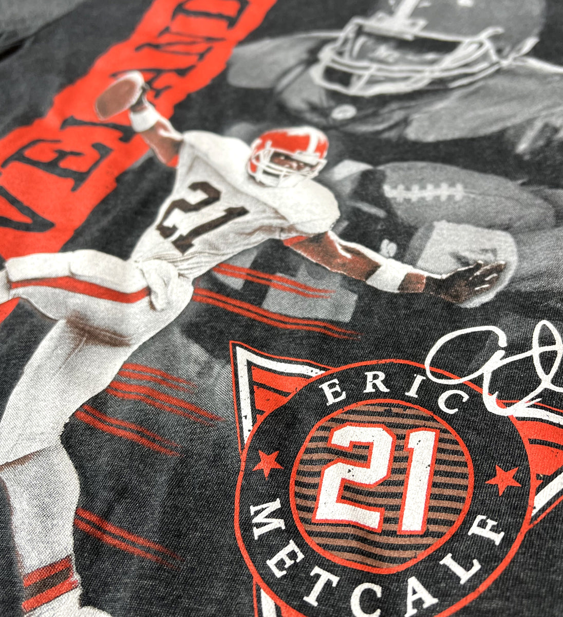Vintage Cleveland Browns Retro Style Football Shirt - Ink In Action