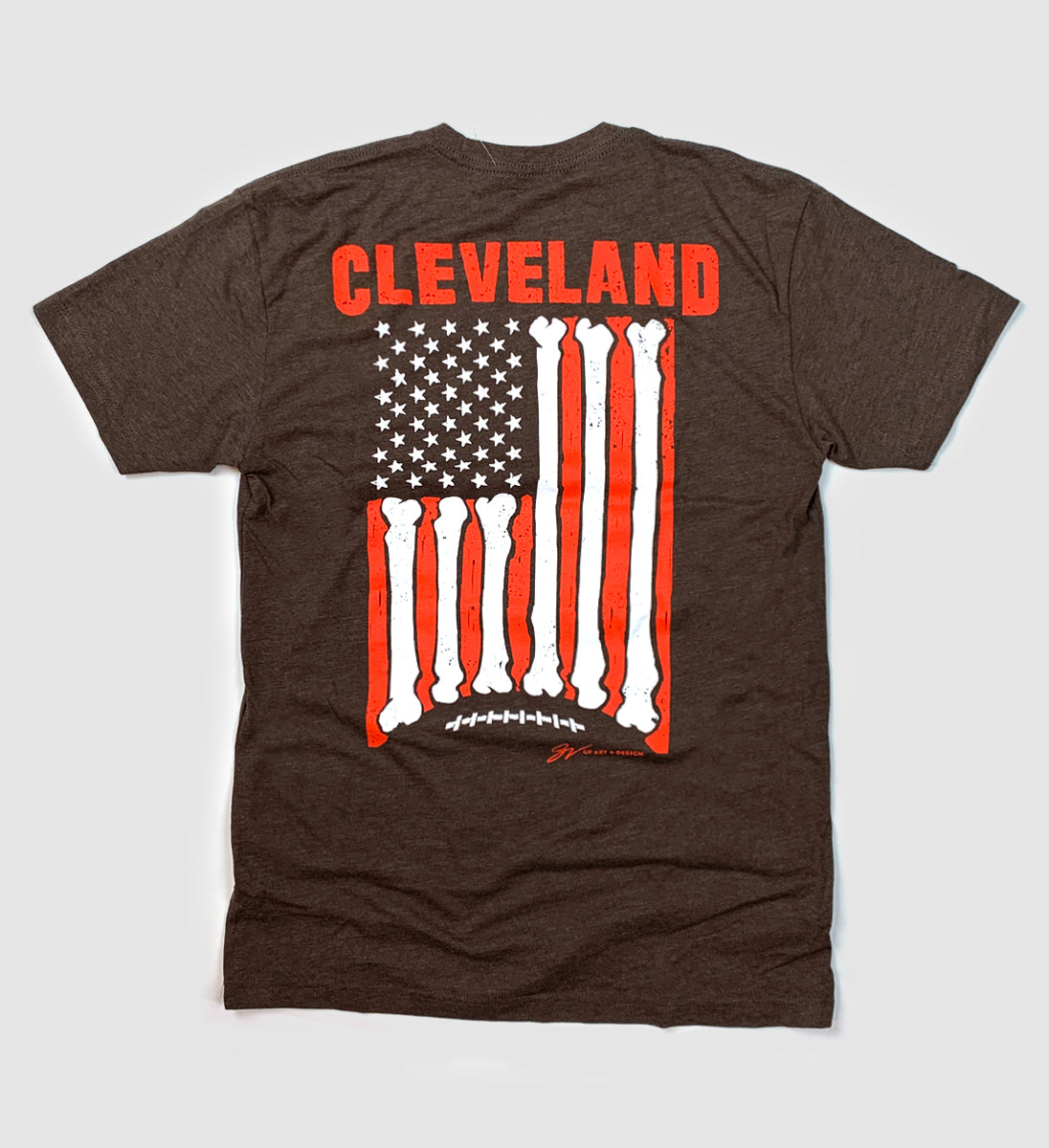 Cleveland Football Flag T shirt