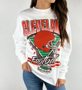 Cleveland Football Retro Crew Sweatshirt