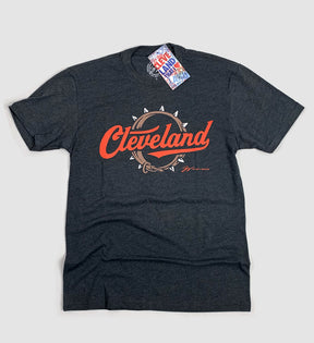 Cleveland Football Script Collar T shirt