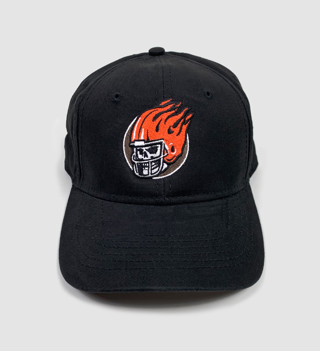 Cleveland Football Skull Black Dad Hat