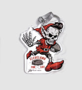 Cleveland Football For Life Clear Ornament