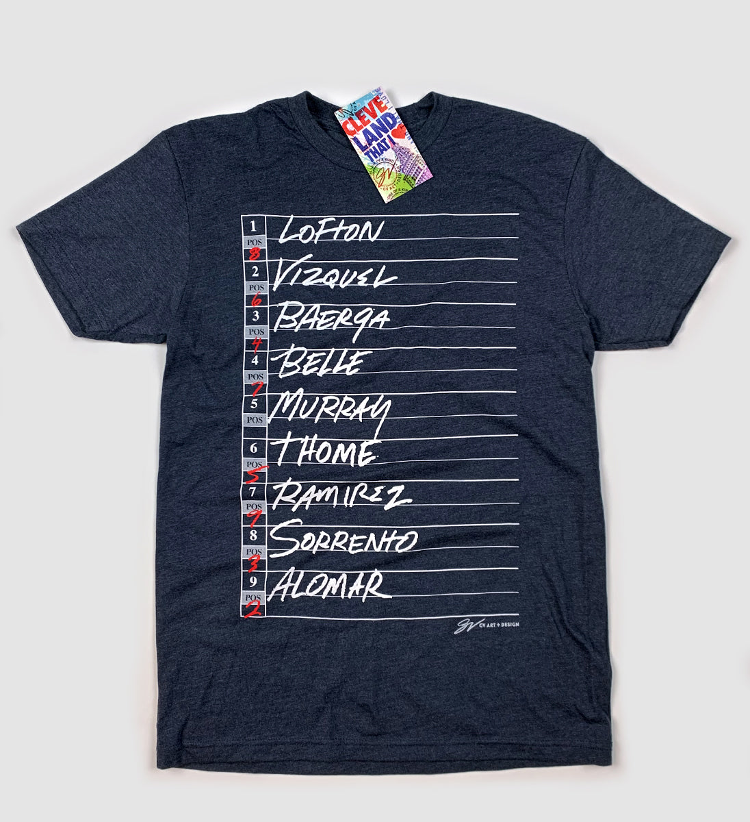 MLB Team Apparel Youth Cleveland Guardians José Ramírez #11 Navy T-Shirt
