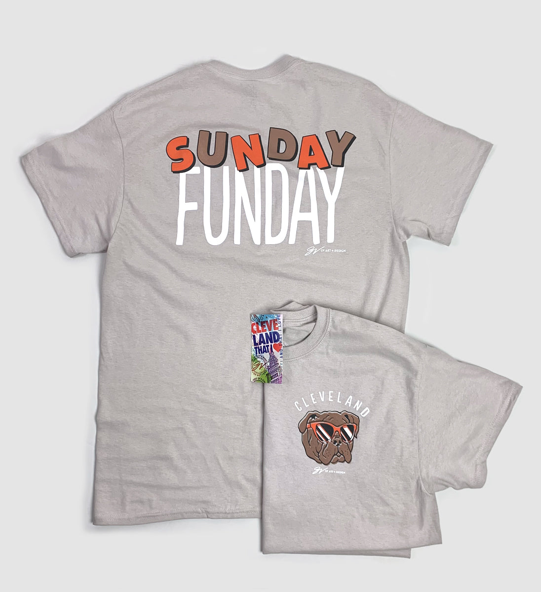 Sunday Funday Cleveland Football T shirt