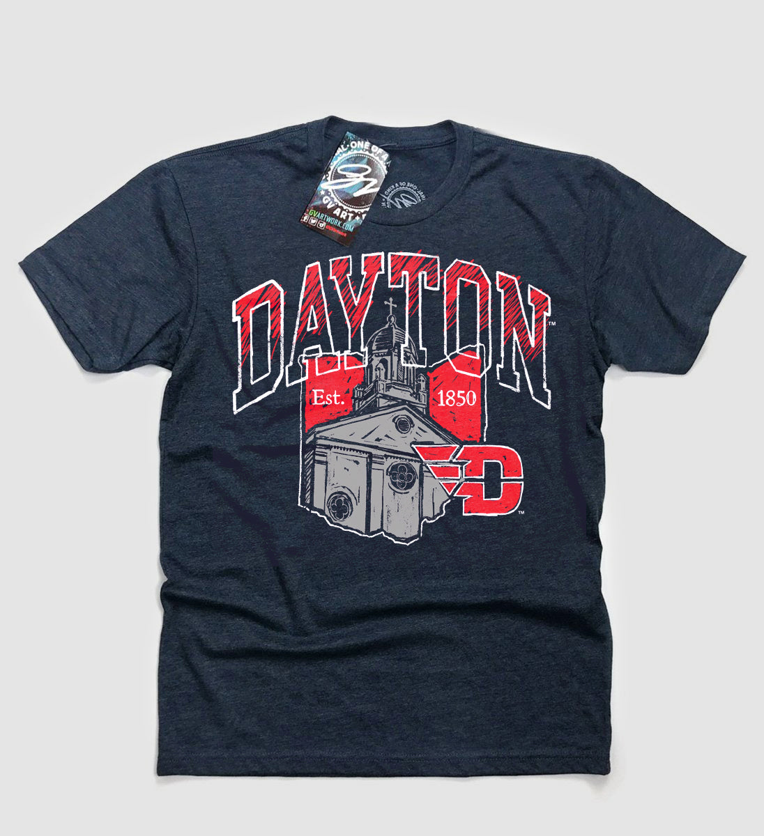 Limited Edition Blue Dayton Flyer Wings T Shirt XXLarge