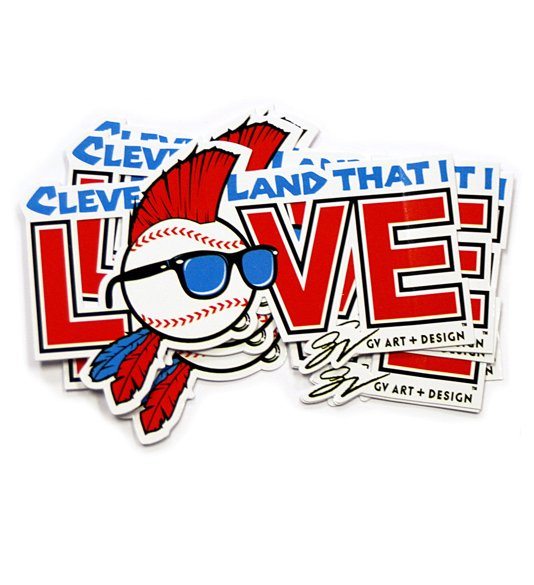 Cleveland That I Love Baseball Sticker