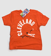 Kids Cleveland Bold Type Helmet T Shirt