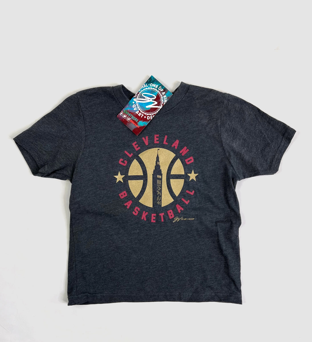Kids Cleveland Basketball Circle T Shirt