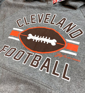Kids Cleveland Football Stripes Hooded Sweatshirt
