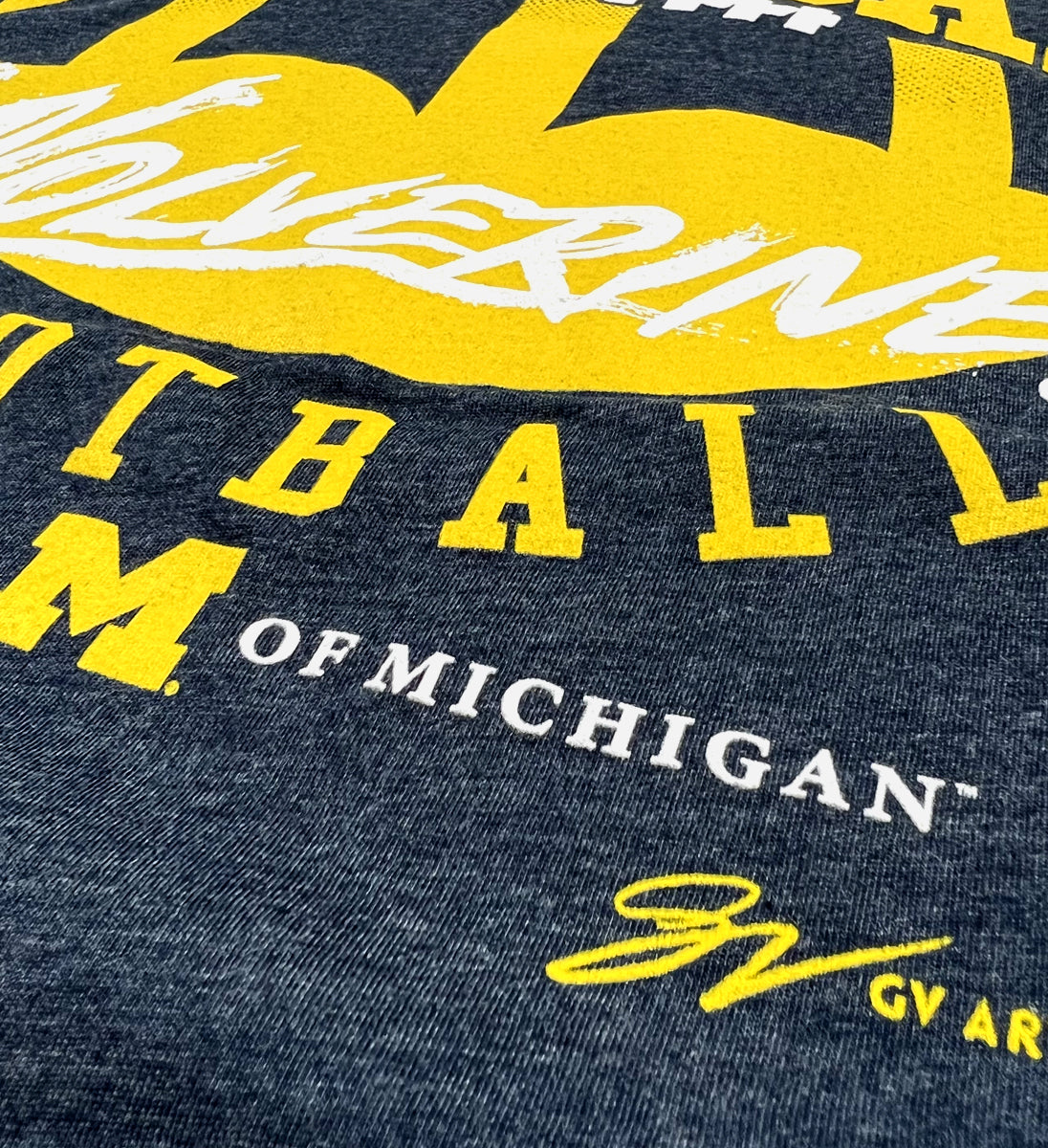 Michigan Wolverines Football Blue T shirt