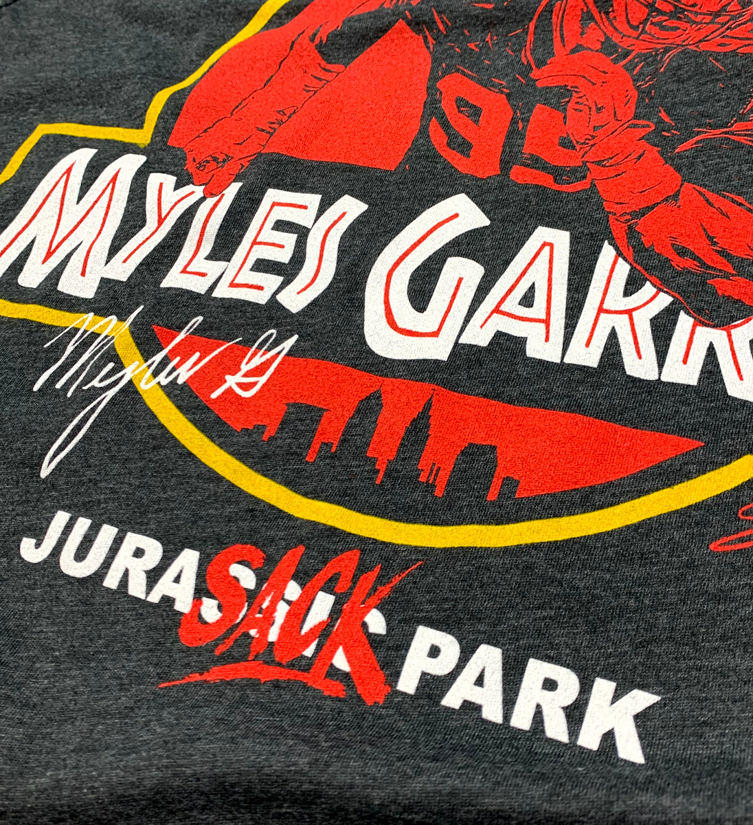 Jurassic Myles Garrett T shirt