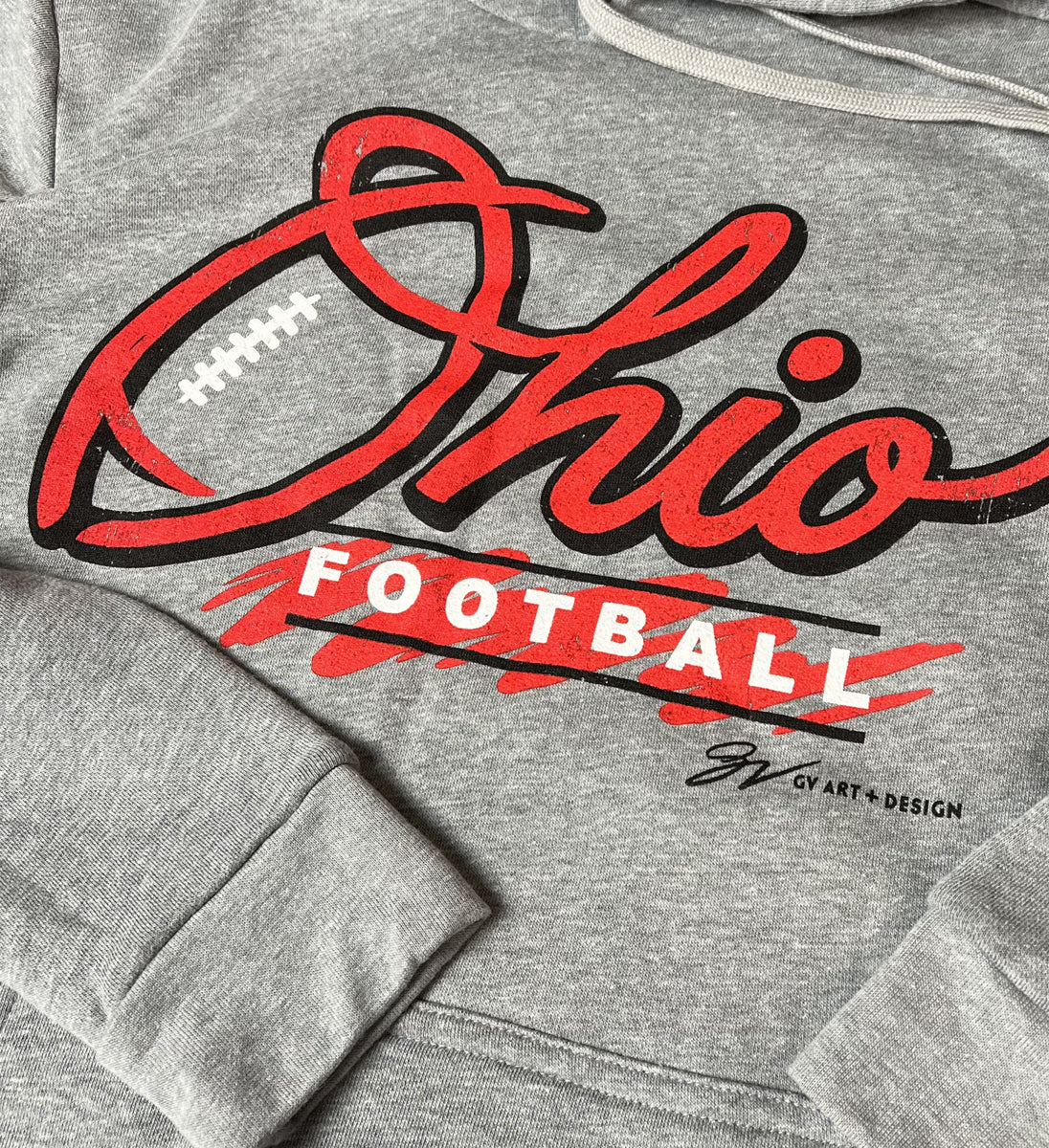 Ohio Football Script Hooded Sweatshirt
