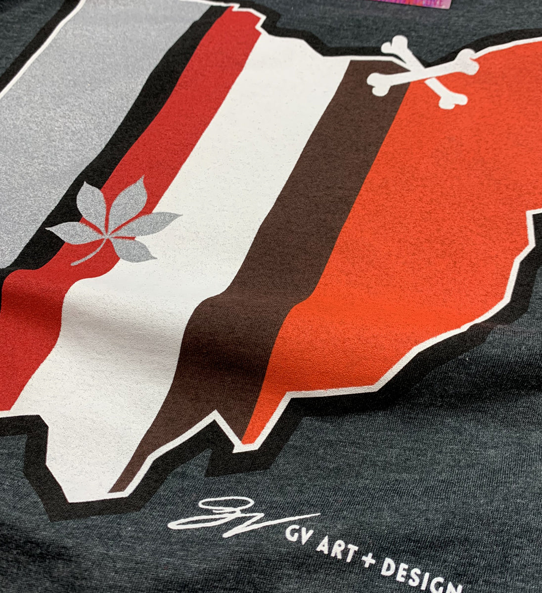 Ohio Stripes Football T shirt