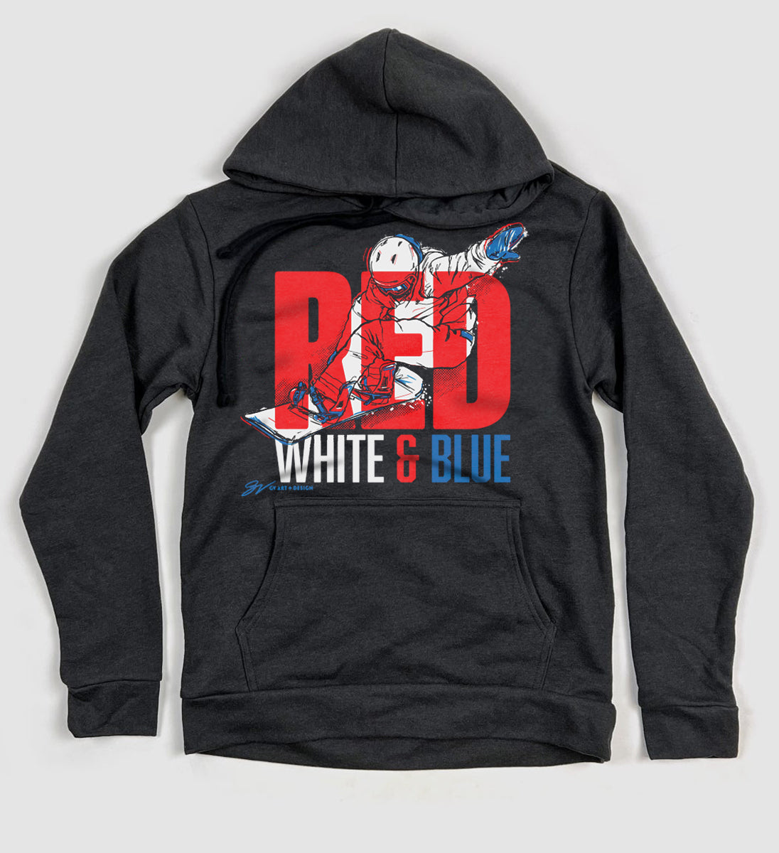 Red Gerard Red, White & Blue Hooded Sweatshirt